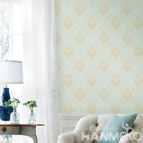 HANMERO Household Living Room Classic Gloden Flowers Wallpaper 0.53 * 10M Wallcovering Chinese Seller Top Grade Decorative