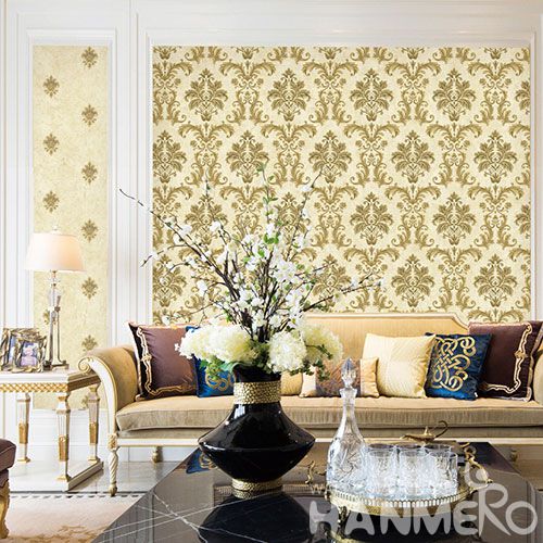 HANMERO Strippable Fancy Color Chinese 0.53 * 10M Non-woven Wallpaper in Modern Classic Style on Sale Factory Sell Directlly Best Prices