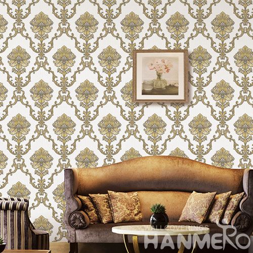 HANMERO Modern Home Interior PVC Environment Wallpaper Vinyl for TV Sofa Background Professional Wallcovering Manufacturer