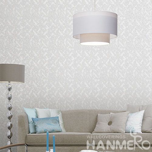 HANMERO New Arrival Hot Selling Non-woven Grey Color Wallpaper for Nightclub Decoration Manufacturer from China