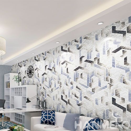 HANMERO Decorative Nature Sense Non-woven Wallpaper For Living Room Bedroom Wallcovering Vendor from China
