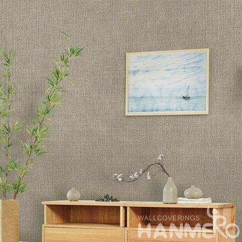 HANMERO Modern Simple Pure Color Design Non-woven Wallpaper for Sofa Backgroung 0.53*10m/Roll Factory Supplier