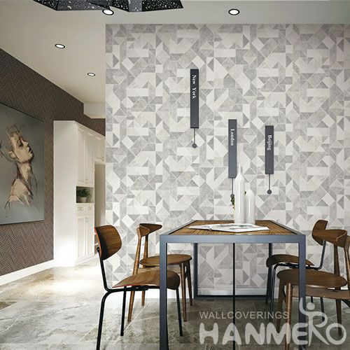 HANMERO 0.53*10M Modern Germrtric Design Wallpaper Fresh Hot Selling Non-woven Wallcovering Factory Sell Directly
