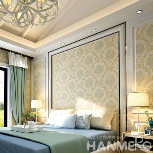 HANMERO Suede Strippable Classic Style Wallpaper 0.53 * 10M Professional Chinese Wallcovering Exporter Best Prices