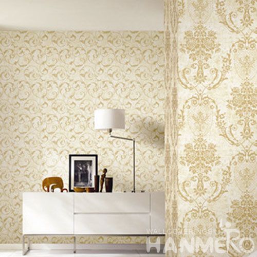 HANMERO Removable 0.53 * 10M / Roll Non-woven Wallpaper Retail Stores Classic Style for Sofa TV Background Wall Decor