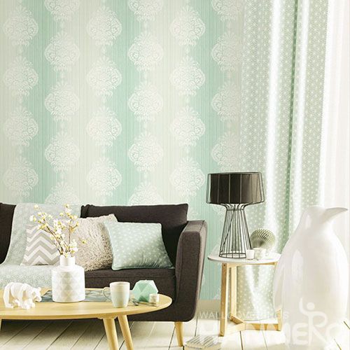 HANMERO Removable Damask Feature Wallpaper Designs 0.53 * 10M Lounge Rooms Decor from Chinese Wallcovering Vendor Newest