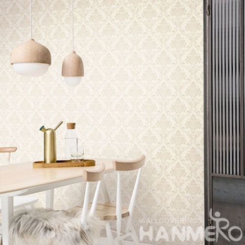 HANMERO Chinese Classic Damask Design Wallcovering 0.53 * 10M Removable Discount Wallpaper Office Exhibition Wall High Quality