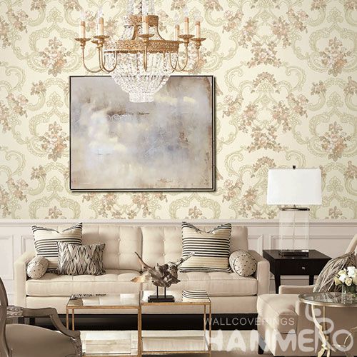 HANMERO Modern European Floral Design PVC Wallpaper for Sofa TV Background Wholesale Prices with Unique Technology