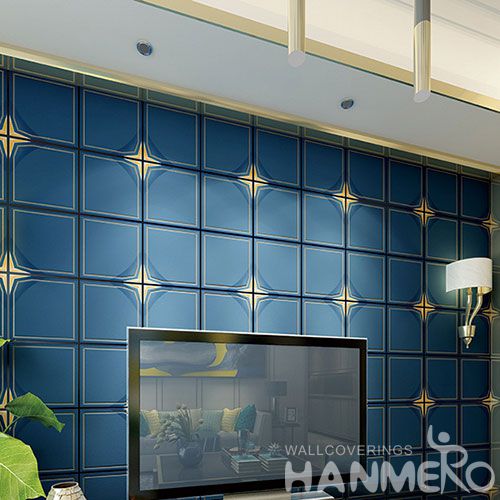 HANMERO Strippable Modern Simple 0.53 * 10M Bedroom Suede Wallpaper Foaming Technology Chinese Wholesale Exporter
