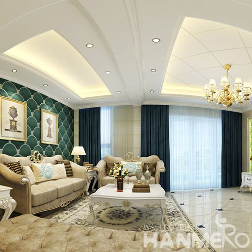 HANMERO Decorative Interior Wallcovering Manufacturer 0.53 * 10M Suede Wallpaper Wholesale Trader 3D Textured