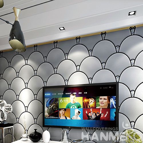 HANMERO Professional Home Fancy Wallcovering Suede Wallpaper 0.53 * 10M for Study Room Wall from China Chinese