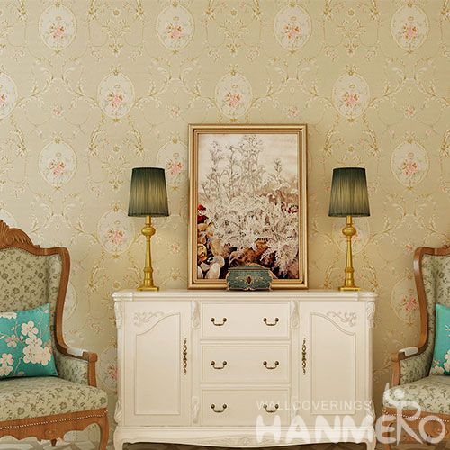 HANMERO Modern Eurpean Style 0.53 * 10M / Roll Chinese Natural Material Wallpaper Wallcovering Distributors Hot Sex for Living Room