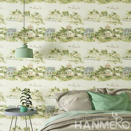 HANMERO Exported Affordable Household Colorful Wallpaper Nature Scenery Pattern 0.53 * 10M Wallcovering  Chinese Factory