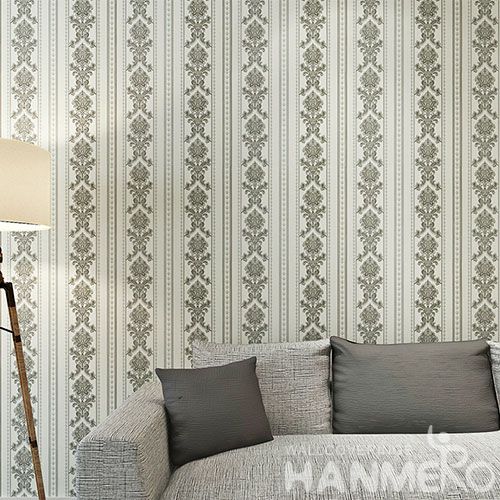 HANMERO European Modern Stripes Design 0.53 * 10M PVC Wallpaper for Living Room Decoration Best Prices
