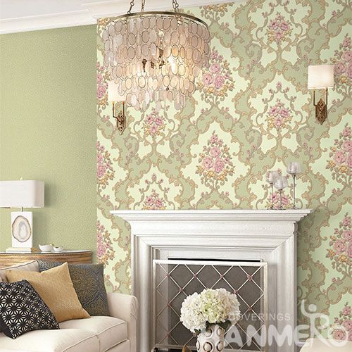 HANMERO Eco-friendly Washable Home Decoration Wallcovering 1.06M PVC Wallpaper with Wholesale Price Beautiful Designs