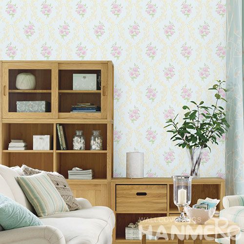 HANMERO Interior TV Background Wallcovering Non-woven Floral Wallpaper European Classic from Chinese Factory Competitive Prices