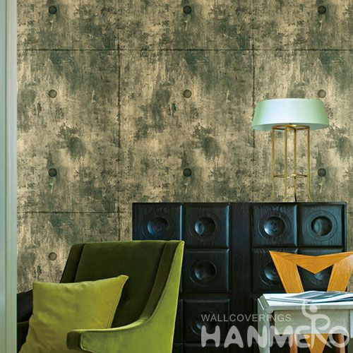 HANMERO Vinyl Washable PVC 0.53 * 10M Wallcovering for Hotels Restaurants Chinese Wallpaper Supplier in Modern Simple Style