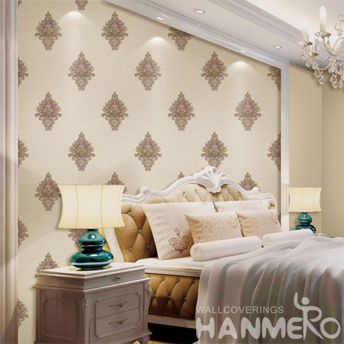 HANMERO Simple Design Modern Classic Style PVC Wallpaper 0.53 * 10M Best Prices Chinese Wallcovering Dealer Home Decor