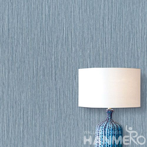 HANMERO PVC Light Blue Wallpaper European Simple Style from Chinese Wallcovering Seller Pure Color Home Decor