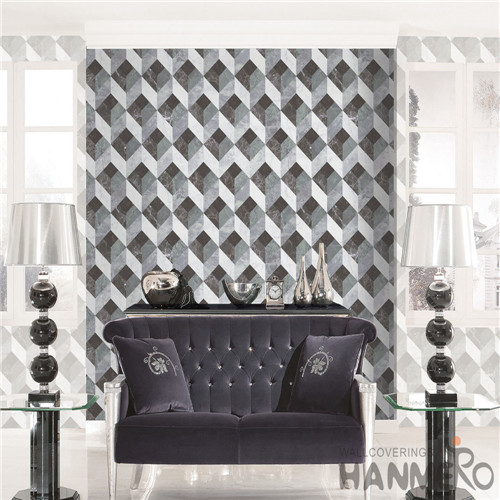 HANMERO 3D Brick Design PVC 1.06*15.6M Modern Style Wallpaper Best Prices Chinese Wallcovering Dealer for Bedroom