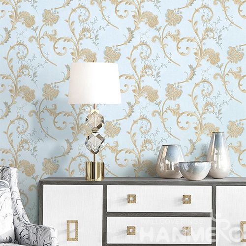 HANMERO Nature Sense 0.53 * 10M / Roll Wallpaper PVC Kids Bed Room Wallcovering Beautiful Vines Design Classic Style on Sale