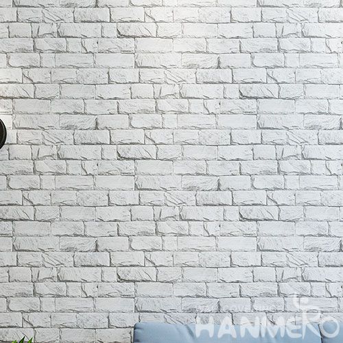 HANMERO Removable Household Decor PVC 0.53 * 10M Wallpaper 3D Brick Design Excellent Quality from Chinese Factory