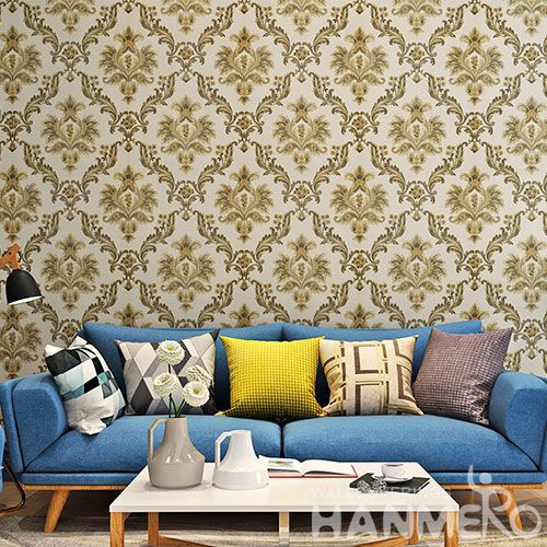HANMERO Best Selling Fancy Design Wallpaper 0.53 * 10M PVC Wallcovering for Interior Wall Designer Professional Manufacturer