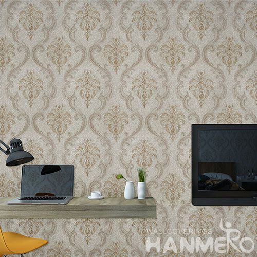 HANMERO Embossed Modern Simple Design Best Prices PVC Wallpaper Interior Wall Design Wallcovering Vendor from Hubei China