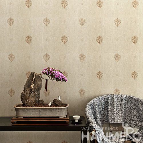 HANMERO Economic Natural Material New Style PVC Wallpaper 0.53 * 10M / roll for Bedroom House Decorative Factory Sell Directly