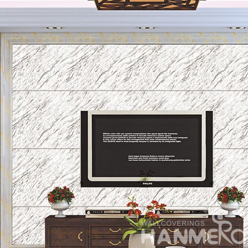 HANMERO Modern Design PVC Wallpaper Online Stone Marble Pattern Wallcovering for Luxury Home Decoration