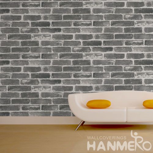 HANMERO Simple Eco-friendly PVC 0.53 * 10M 3D Stone Wallpaper Interior Design Chinese Exporter Nature Sense Home Room Decoration