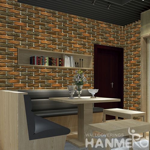 HANMERO Exported Affordable Office Household Wallpaper Online Shopping 3D Stone Pattern 0.53 * 10M Wallcovering from Chinese Factory