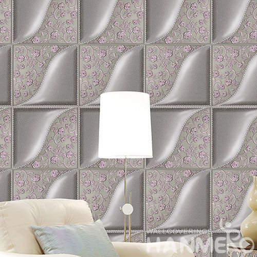 HANMERO Chinese Modern Classic Style Pink Color Geometric Pattern Wallpaper for Home Living Room Wall Decoration at Wholesale Prices
