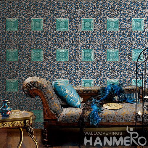 HANMERO Best Selling Luxury Design Wallpaper Geometric Pattern 1.06M 3D PVC Wallcovering for Interior Wall Designer