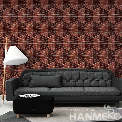 HANMERO Newest Chinese Modern Style PVC 1.06M 3D Wallpaper Stone Textured for Bedroom House Decorative Top-grade Quality