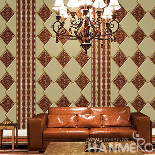 HANMERO Office Study Room Decorative 3D Wallcovering Chinese Factory Hot Sex Nature Sense 1.06M PVC Wallpaper for Sofa TV Background