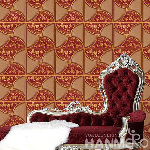 HANMERO 3D Germetric 1.06M PVC Wallpaper for House Home Decoration from Chinese Manufacturer Superior Quality Best Prices