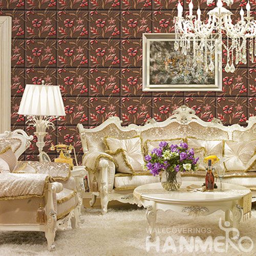 HANMERO Best Selling Luxury 3D Walllpaper in Modern Simple Style from Chinese Manufacturer 1.06M PVC Room Decoration Wallcovering