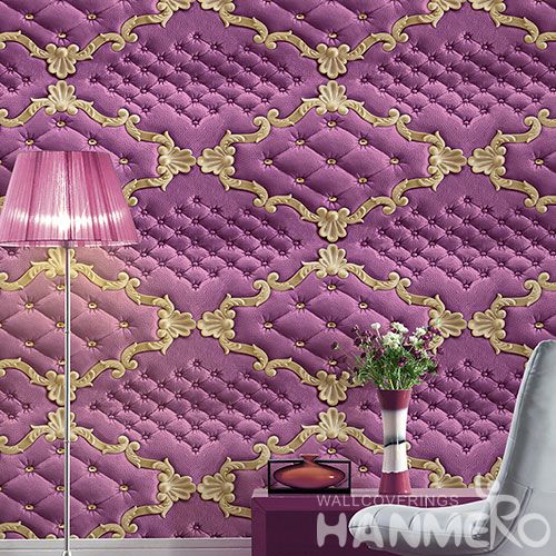 HANMERO Factory Price Hot Selling Latest Sofa Background 3D Wall Paper PVC 1.06M Korea Design from Chinese Supplier Modern Style