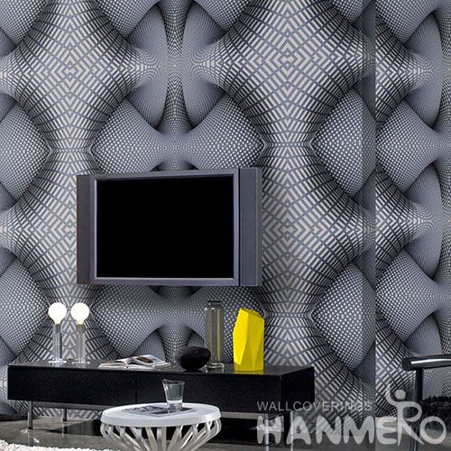 HANMERO New Style Exported Germetric 3D PVC 1.06M Wallpaper Living Room Office Decorative with Best Prices and CE Certificate