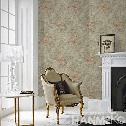 HANMERO Modern Simple Style 0.53 * 10M Non-woven Embroidery Wallpaper Chinese Manufacture Household Room Wallcovering CE Certificate