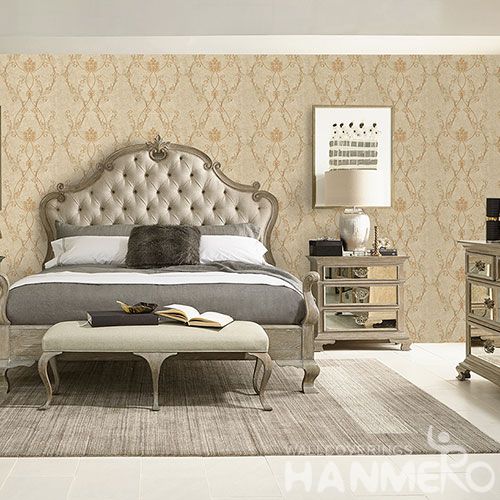 HANMERO Decorative Household Wall Wallcovering Manufacturer 0.53 * 10M Non-woven Embroidery Wallpaper Wholesale Trader from China