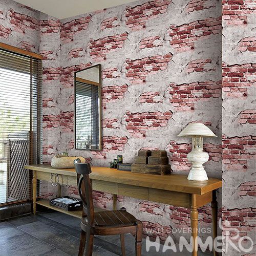 HANMERO High-end Top Quality Bed Room 3D Bricks Design Wallpaper for Wall Decoration from Chinese Wholesaler