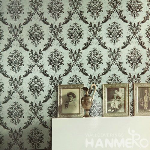 HANMERO PVC Strippable Bedding Room Decorating Wallpaper 0.53 * 10M Classic Wallcovering Professional Manufacturer