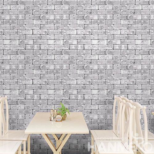 HANMERO Eco-friendly Washable Home Decoration Wallcovering 3D 0.53 * 10M PVC Stone Wallpaper for Walls High Quality