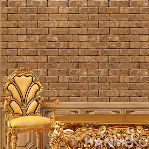 HANMERO 3D Interior Room Decor Faux Stone Wallcovering Wallpaper PVC High Quality for Living Room Kids Bedroom