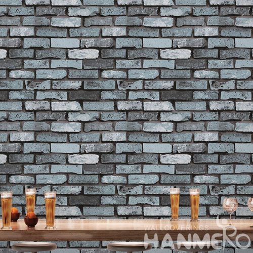 HANMERO Chinese 3D Removable Modern Classic PVC 0.53 * 10M Brick Textured Wallpaper for Cozy Home Decoration