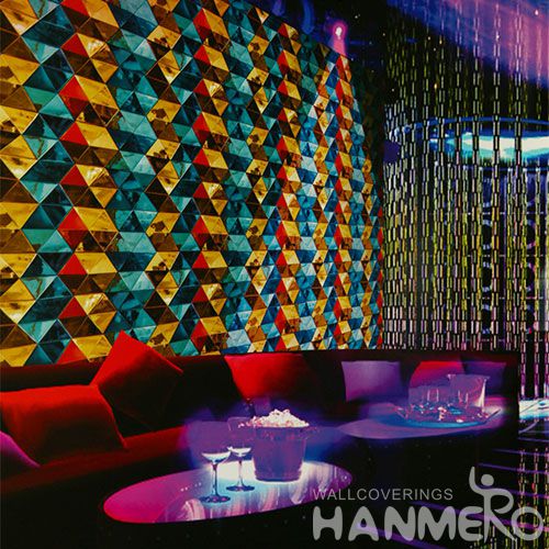 HANMERO Luxury Colorful PVC 0.53 * 10M Rolls of Wallpaper for Sale Modern Germetic Living Room Bedroom Decor