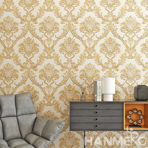 HANMERO Eco-friendly Durable PVC Wallpaper 0.53 * 10M / Roll Factory Sell Directlly from Chinese Wallcovering Supplier
