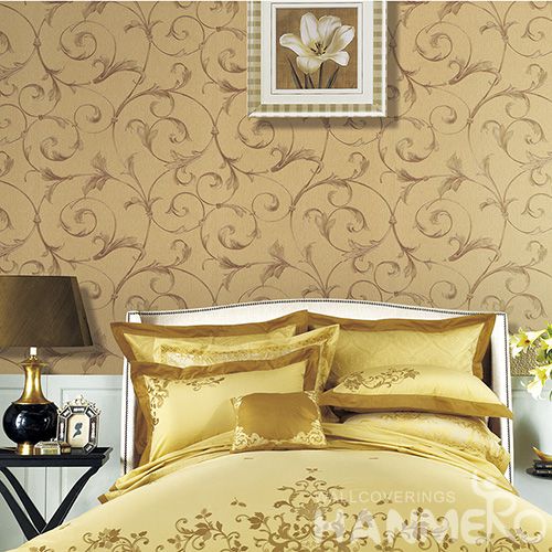 HANMERO Eco-friendly Affordable PVC Wallpaper Embossed Technology for Elegant Home Bedroom Decoration